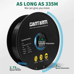 img 1 attached to GIANTARM Dark Black PETG 3D Printer Filament 1Kg (2