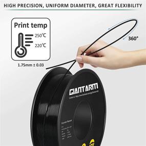 img 3 attached to GIANTARM Dark Black PETG 3D Printer Filament 1Kg (2