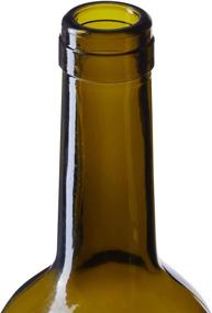 img 2 attached to Premium 6 Pack Empty Wine Bottles - Green Glass Bottles for Home Bottling & Decorations (750ml)