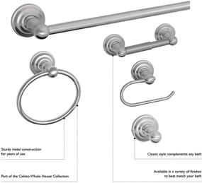 img 1 attached to 🛀 Calisto Wall Mounted Towel Bar Accessory 30 Inch, Satin Nickel Finish - Design House 538348