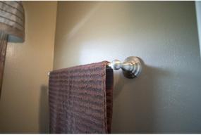 img 2 attached to 🛀 Calisto Wall Mounted Towel Bar Accessory 30 Inch, Satin Nickel Finish - Design House 538348