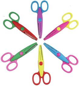 img 4 attached to Ruwado Scissors Decorative Colorful Scrapbooking