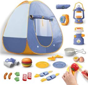 img 4 attached to 🏕️ Discover the DEERC Camping Adventure Kitchen for Busy Toddlers