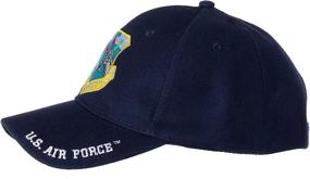 img 2 attached to 🧢 Authentic US Air Force Strategic Air Command Embroidered Adjustable Baseball Cap Blue - Officially Licensed