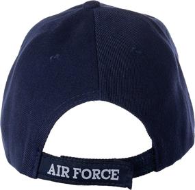 img 1 attached to 🧢 Authentic US Air Force Strategic Air Command Embroidered Adjustable Baseball Cap Blue - Officially Licensed