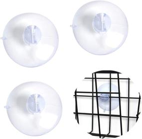 img 4 attached to 🛁 HAPY SHOP 12 PCS Bathroom Shower Caddy Connectors Suction Cups: Strong and Easy-to-Attach Large Suction Cups for your Bathroom Organization