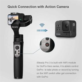 img 1 attached to Hohem iSteady Pro 3: 3-Axis Action Camera Gimbal 📸 Stabilizer, GoPro/Sony/YI Compatible, WiFi Connection, Splash-Proof - Buy Now with Tripod