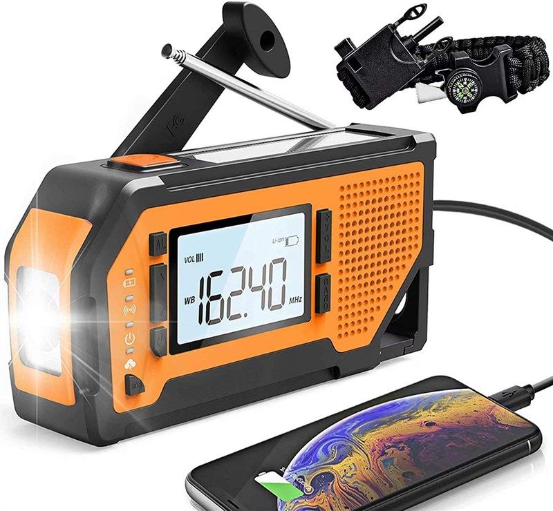 emergency radio,portable flashlight survival emergency,2000 로고