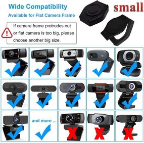 img 1 attached to Webcam Cover 2 Pack - Thin Privacy Shutter Cap for Logitech HD Pro Stream Webcam and Others