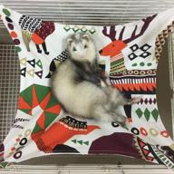 🐾 handcrafted ferret cat hammock bed: comfortable hanging mat for small animals - kitten, guinea pig, bunny, rabbit, rat - soft sleepy pad for resting and sleeping in cages logo