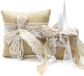 img 3 attached to 🌸 Exquisite ODDIER Flower Girl Basket and Ring Bearer Pillow: Perfect for Unforgettable Weddings