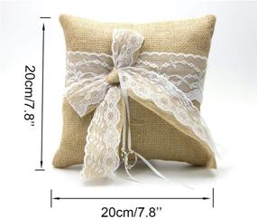 img 2 attached to 🌸 Exquisite ODDIER Flower Girl Basket and Ring Bearer Pillow: Perfect for Unforgettable Weddings