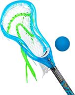 franklin sports kids mini lacrosse stick + ball set - venom youth plastic lacrosse stick for beginners - blue - ideal for kids + toddlers logo