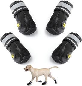 img 4 attached to WOWLAND Protection Waterproof Adjustable Reflective Dogs for Apparel & Accessories