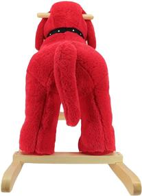 img 2 attached to 🐶 Animal Adventure Real Wood Rocker for Kids Age 3+: Clifford Plush Ride-On