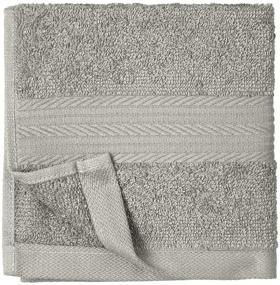 img 3 attached to 🚿 Fade-Resistant Gray Cotton Washcloth - 12-Pack by Amazon Basics
