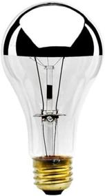 img 1 attached to 💡 Bulbrite 100W A Shape Bulb - 2 Pack with Half Chrome Coating