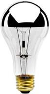 💡 bulbrite 100w a shape bulb - 2 pack with half chrome coating logo