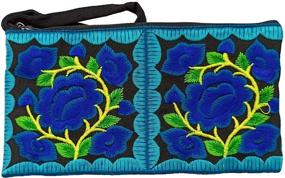 img 4 attached to 👛 Sabai Jai Embroidered Wristlet Women's Handbags & Wallets - Accessory Collection