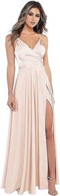 img 4 attached to Zyhappk Womens Bridesmaid Dresses Champagne Women's Clothing