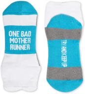 inspiring women's low cut running socks with woven designs and over 25 inspirational slogans to choose from logo