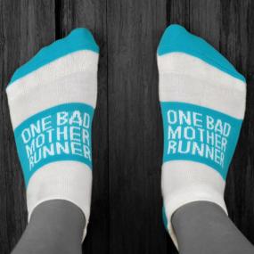 img 3 attached to Inspiring Women's Low Cut Running Socks with Woven Designs and Over 25 Inspirational Slogans to Choose From