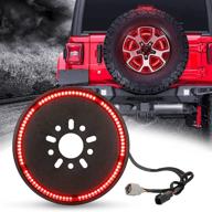 🚨 bordan plug and play spare tire brake light led - enhanced 3rd third brake light for 2018 2019 jeep wrangler jl jlu logo