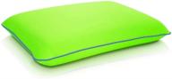 🌿 imaginarium fun pillow memory foam standard 16" x 24", green - cozy and comfortable support for all ages logo