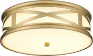 🔆 caldion 12 inch dimmable flush mount led ceiling light fixture: stylish and versatile brushed gold round close to ceiling lights for kitchen - 16w 1100 lumens, 3000k/4000k/5000k adjustable - 6873lfm-bg logo