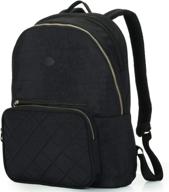 daypack backpack compartment trolley quilted logo