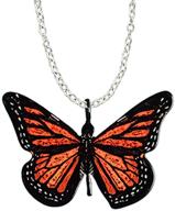 dears monarch butterfly shaped necklace sterling logo