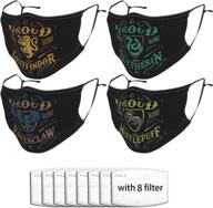 🧙 harry potter hogwarts school face mask - adjustable, breathable, washable, reusable mask for adults - unisex design logo