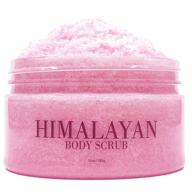 🧖 himalayan salt scrub with lychee oil - exfoliating & moisturizing body scrub (10 oz) - perfect gift for women logo