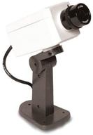 enhanced security with motion-activated imitation video surveillance camera logo