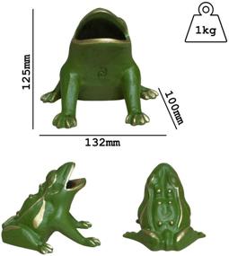 img 3 attached to 🐸 CADENAS - Complete Cast Iron Frog/Toad Game Set: 1 Frog/Toad, 2 Bridges, 1 Mill, 2 Clasps, and 10 Tokens.