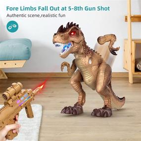 img 2 attached to Realistic Tyrannosaurus Multifunction Dinosaur Toy - Forty4