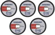 dremel ez476 1.5-inch ez lock rotary tool cut-off wheels for plastic - pack of 5 logo