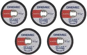 img 4 attached to Dremel EZ476 1.5-Inch EZ Lock Rotary Tool Cut-Off Wheels For Plastic - Pack of 5