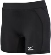 🩳 ultimate comfort and protection: mizuno adult women's fastpitch softball low rise padded sliding shorts логотип