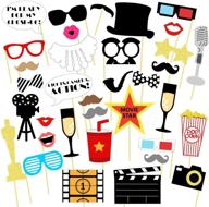 hollywood party photo booth props logo