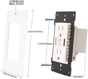 img 2 attached to CNBINGO Receptacles Electrical Tamper Resistant Screwless