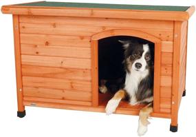 img 4 attached to 🏡 TRIXIE Classic Outdoor Wooden Dog House: Solid Wood, Weather Proof Dog Kennel for Ultimate Comfort