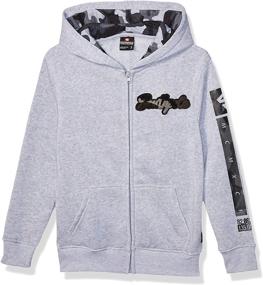 img 3 attached to Southpole Fleece Hooded Fullzip Black Boys' Clothing ~ Fashion Hoodies & Sweatshirts