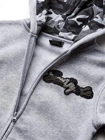 img 2 attached to Southpole Fleece Hooded Fullzip Black Boys' Clothing ~ Fashion Hoodies & Sweatshirts