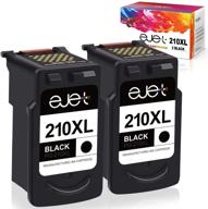🖨️ ejet remanufactured ink cartridge replacement for canon 210xl pg-210xl, pg 210xl for pixma ip2702 mp230 mp240 mp250 mp280 mp480 mp490 mp495 mp499 mx320 mx330 mx340 printer (2 black) logo