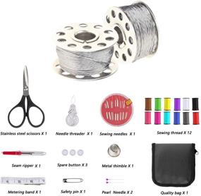 img 3 attached to 🧵 Makeronics Conductive Thread - 2 Bobbins, 65ft/20m, 30 Ω/m, Sewable for Arduino Lilypad with Sewing Kit and Needle Threader