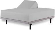 🛏️ silver grey flex head king sheets sets for adjustable beds - top split king sheets sets (4 pcs) - 34 inch down sheets - 15-18 inch deep sheets logo