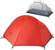 🏕️ naturehike backpacking camping tent for 1 person - ultralight, waterproof, compact & portable lightweight design for outdoor hiking, cycling & bikepacking - 3-4 season, easy setup, anti-uv, large size with included footprint логотип