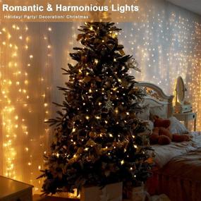 img 2 attached to Anpro LED Curtain Light, 3Mx3M with 300 LED, 8 Modes, Remote Control, USB Power – Perfect Backdrop Window String Lights for Valentine's Day, Bedroom, Weddings, Christmas