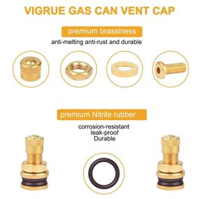 img 1 attached to 🔧 High-Quality VIGRUE Brass Nitrile Sealing Replacements for Optimal Performance